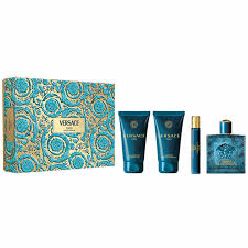 Versace Eros 4-Piece Set 3.4oz Men EDP Spray