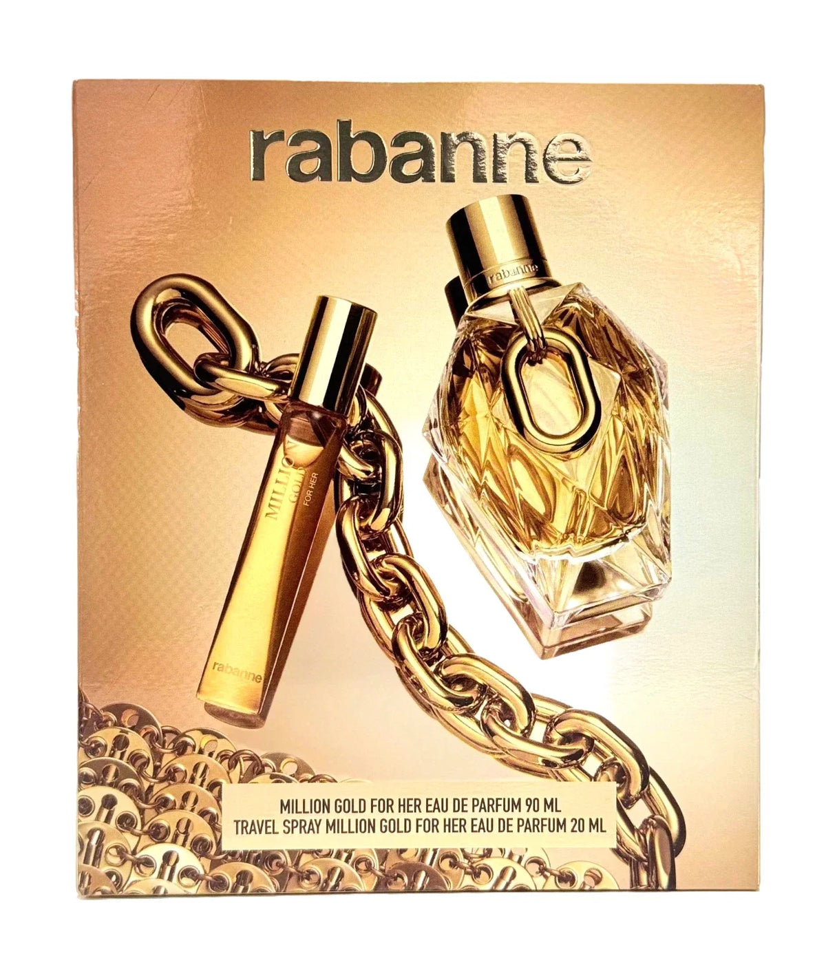Paco Rabanne Million Gold 2-Piece Set 3.0oz Women EDP Spray