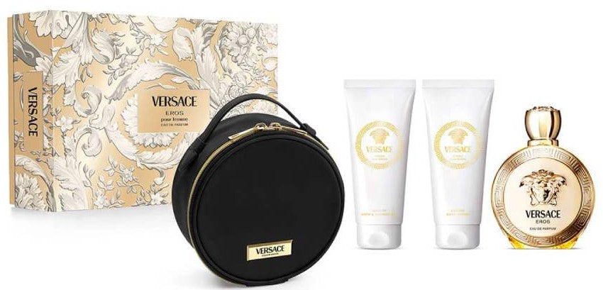 Versace Eros 4-Piece Set 3.4oz Women EDP Spray