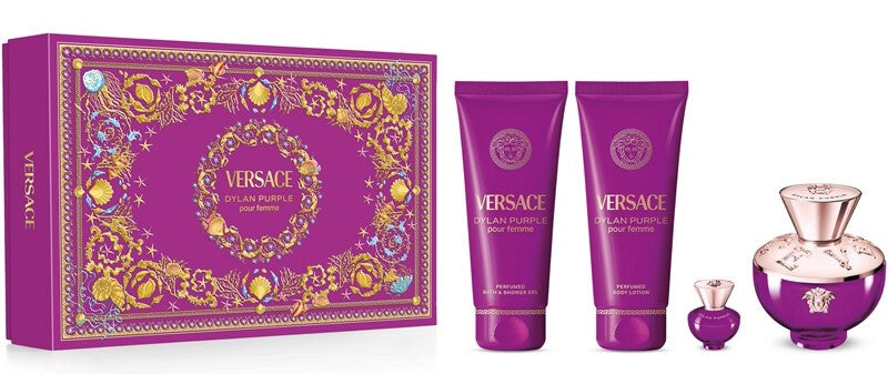 Versace Dylan Purple 4-Piece Set 3.4oz Women EDP Spray